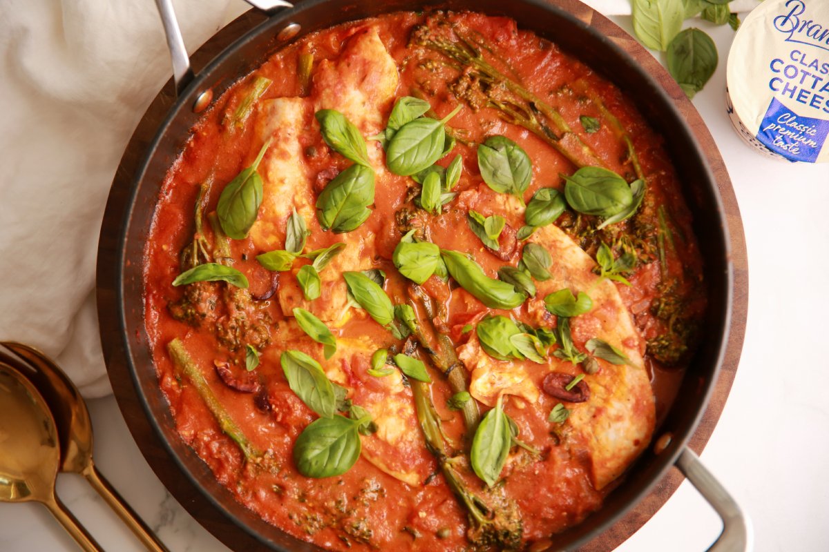 Creamy White Fish Puttanesca