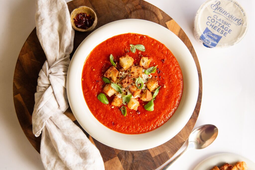 ​​Creamy Tomato Soup with cottage cheese classic.