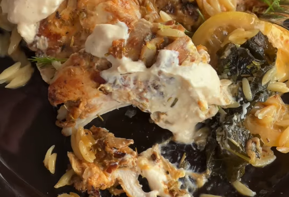 Lemon and Chicken Risoni zesty, a creamy and bursting with flavour recipe.