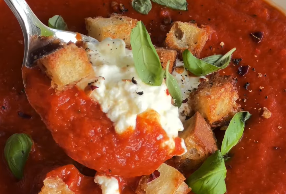 Creamy Tomato Soup strikes the perfect balance between creaminess and gentle spiciness.