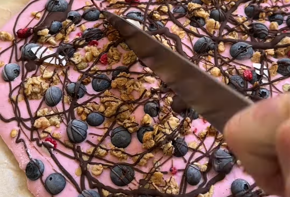 Berry, Choc & Granola Cottage Cheese Bark recipe by Chef Tom Walton.