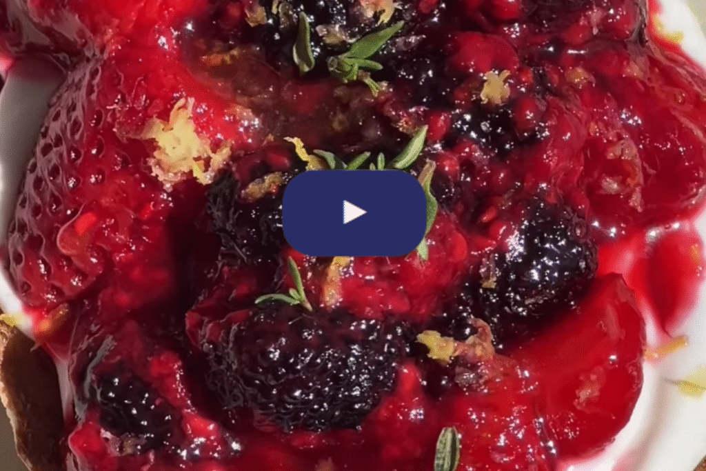 Fresh Whipped Cottage Cheese Strawberry Bruschetta recipe.