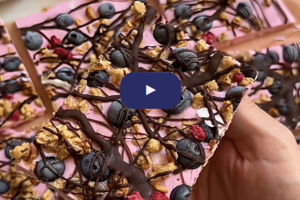 Berry, Choc & Granola Cottage Cheese Bark recipe by Chef Tom Walton.