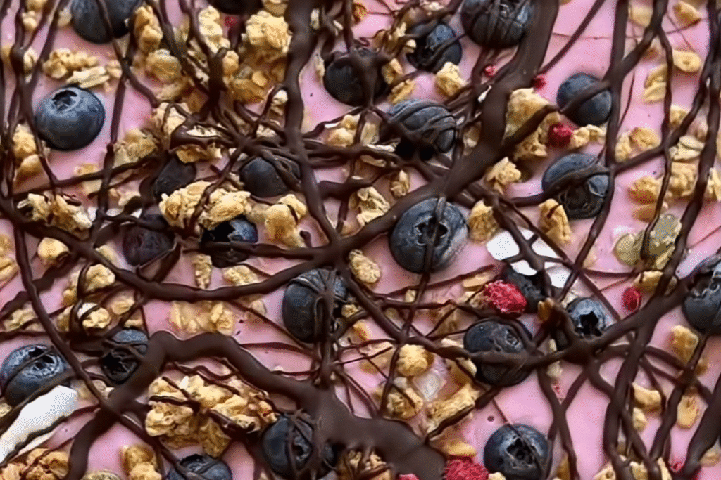 Incredibly delicious dessert, Cottage Cheese Bark recipe.