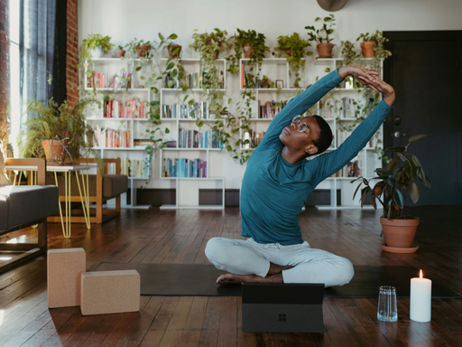 A person doing yoga thinking is cottage cheese good for losing weight?