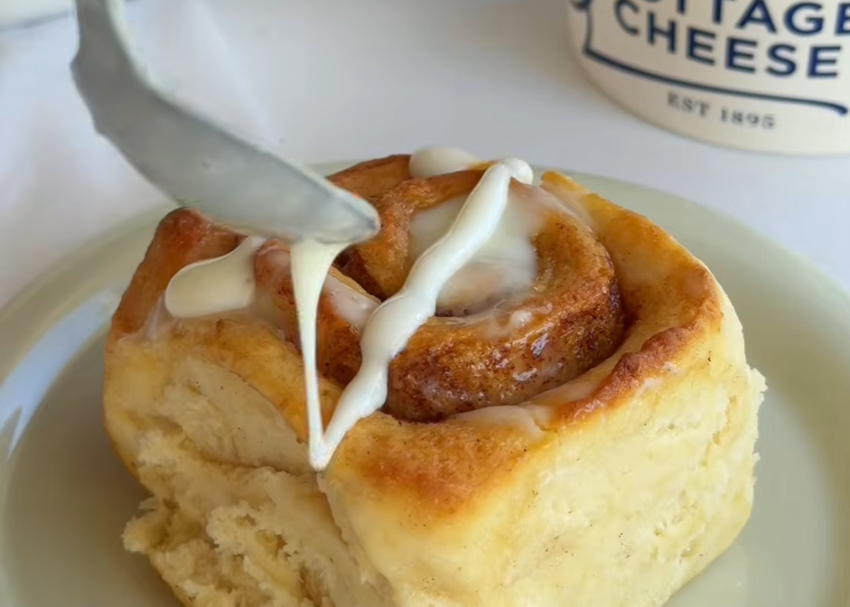 Cottage Cheese Cinnamon Scrolls made with Cottage Cheese.