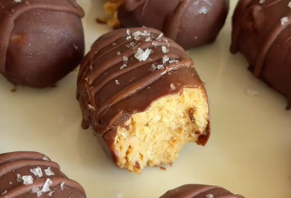 Easter Eggs, creating a creamy, protein-rich filling paired with peanut butter and dark chocolate.